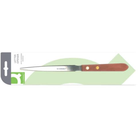 Apribuste tagliacarte Q-Connect acciaio/legno 21,5 cm E-29694 IA