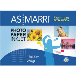 Carta fotografica AS/Marri "Premium" per stampanti inkjet finitura lucida A5 265 g/m² Conf. 20 pezzi