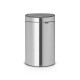 Pattumiera Brabantia Touch Bin New 30,2x43,5x72,7 cm 40 litri Inox Satinato - 114823