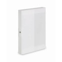 Cartella portaprogetti a 3 lembi DISPACO 25x35 cm polionda cannettato bianco trasparente dorso 4 cm 