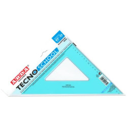 Squadra ARDA Linea Tecnoschool polistirolo termoresistente azzurro trasparente 45° cm 35 - 40135SS