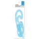 Set curvilinee ARDA Serie Tecnoschool polistirolo termoresistente azzurro trasparente  Conf. 3 pezzi