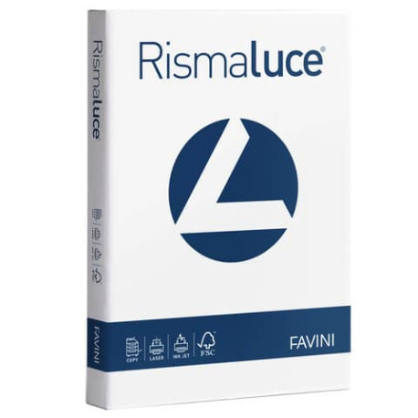 Carta FAVINI RISMALUCE BIANCA per inkjet, laser, offset… 140 g/m² A4 bianco  200 fogli - A650204