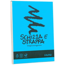 Album da disegno Favini SCHIZZA&STRAPPA in carta naturale liscia 50 g/m² 21x29,7 (A4) -150fg - A2007