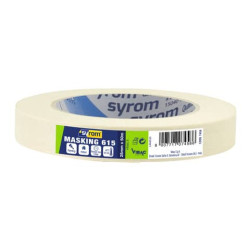 Nastro adesivo in carta Masking 615 SYROM avorio formato 25 mm x 50 m 7458