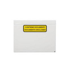 Buste autoadesive portadocumenti WePack f.to 24x18 cm trasparente stampate conf. da 100 buste - 2401