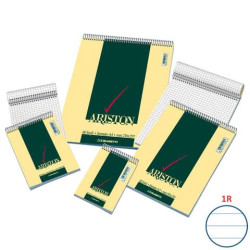 Blocco spiralato Blasetti ARISTON con copertina goffrata 3 colori 60 g/m² R A4 21X29,7cm conf.10/60 