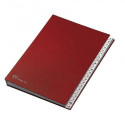 Classificatore alfabetico FRASCHINI 24x34 cm in cartoncino con 22 scomparti rosso - 640-E-DR