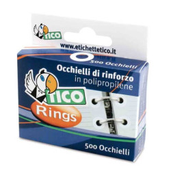 Occhielli di rinforzo TICO Ø 13 mm  500 occhielli - RINGSC-T50