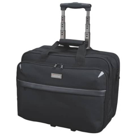 Trolley portacomputer Lightpak XRAY in poliestere 43x20x37 cm nero 46099