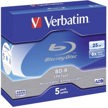 Blu-Ray BD-R Verbatim 25 GB  conf. da 5 - 43753