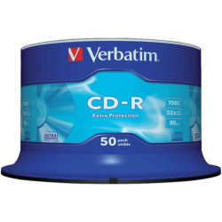 CD-R Extra Protection Verbatim 700 MB  in confezione da 50 cd-r - 43351