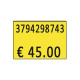 Etichette per prezzatrice Printex f.to 26x19 mm giallo removibili conf 10 rotoli da 600 etich. - B10