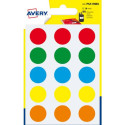 Etichette rotonde colori assortiti AVERY Ø19 mm 6 fogli - PSA19MX