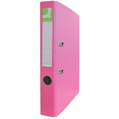 Raccoglitore a leva senza custodia Q-Connect ppl ecologico 28,2x31,8 cm dorso 5 cm fucsia - KF01879