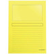 Cartellina con finestra Q-Connect Ordo 22x31 cm cartoncino 120 g/m² giallo Conf. 50 pezzi - KF15244