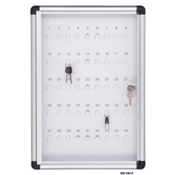 Bacheca portachiavi SGS murale da interno - fondo magnetico 35x50 cm 45 posti - WD 540 P