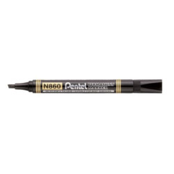 Marcatore permanente Pentel N860 punta a scalpello 4.5 mm nero N860-AE