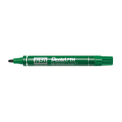 Marcatore professionale permanente Pentel N50 punta conica 4,3 mm verde N50-D