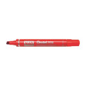 Marcatore permanente Pentel N60 punta a scalpello 3,9-5,7 mm rosso N60-B