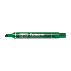 Marcatore permanente Pentel N60 punta a scalpello 3,9-5,7 mm verde N60-D