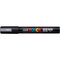 Marcatore a tempera POSCA Uni-Ball punta tonda 1,8-2,5 mm argento M PC5M ARG