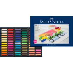 Crete morbide Faber-Castell Soft Pastels Creative Studio mini assortiti astuccio di cartone da 72 - 