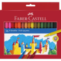 Pennarelli Faber-Castell CASTELLO standard punta fine 3 mm assortiti astuccio di cartone da 36 - 554