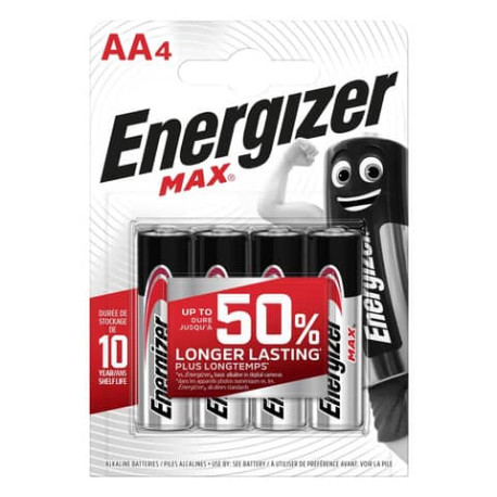 Batterie ENERGIZER Max AA  conf. da 4 - E301530700