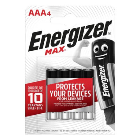 Batterie ENERGIZER Max AAA  conf. da 4 - E301532000