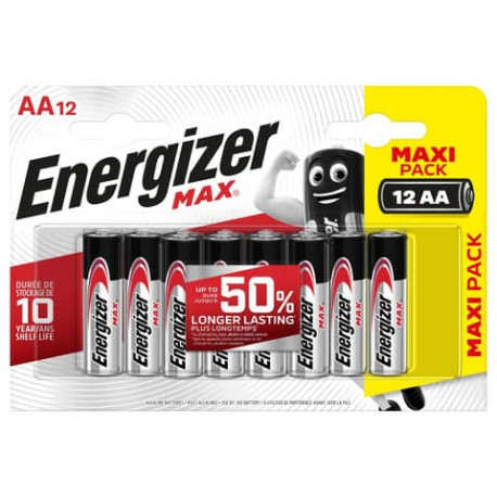 Batterie ENERGIZER Max AA  conf. da 12 - E300112602