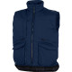 Gilet da lavoro DELTA PLUS Sierra 2 imbottito 9 tasche con zip - cotone e poliestere blu - M - SIER2