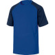 T-Shirt Mach Delta Plus bicolore girocollo manica corta cotone azzurro-blu - M - GENOABMTM