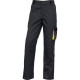 Pantaloni da lavoro DELTA PLUS D-Mach con elastico - 6 tasche grigio-giallo - M - DMPANGJTM