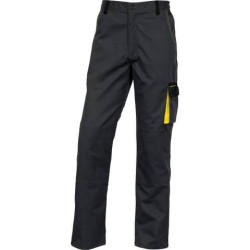 Pantaloni da lavoro DELTA PLUS D-Mach con elastico - 6 tasche grigio-giallo - M - DMPANGJTM