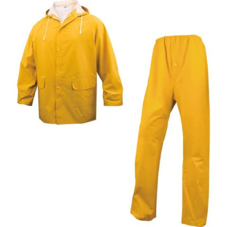 Giacche pioggia DELTA PLUS completo giacca e pantalone - cuciture saldate giallo - M - EN304JATM2