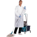 Camici da lavoro DELTA PLUS in PPL non tessuto - chiusura 4 bottoni - 2 tasche applicate bianco - L 