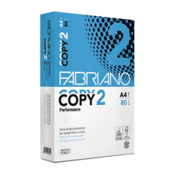 Carta per fotocopie A4 Fabriano COPY 2 risma 500 ff bianco A4 21x29,7 cm 80 g/mq  41021297