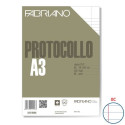 Fogli protocollo Fabriano bianco 66 g/m² 29,7x42 cm rigato a 31 con 2 margini conf 200 fogli - 02210