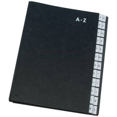 Libro monitore Q-Connect 270x340 mm nero A-Z KF04563