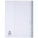 Divisori alfabetici Q-Connect A-Z 22,5x29,7 cm grigio 20 pagine KF01817