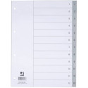 Divisore numerico Q-Connect grigio 22,5x29,7 cm ppl 1-12 KF01826