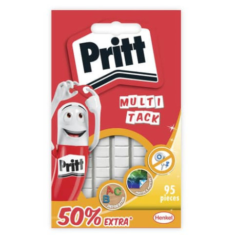 Adesivi rimovibili Pritt gommini Multi-Tack bianco Blister da 95 gommini - 1444967