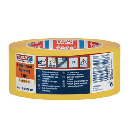 Nastri per mascheratura tesa tesaflex® 4169 Premium 50 mm x 33 m PVC giallo 04169-00058-93