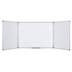 Lavagne cancellabili Bi-office Maya Trio pieghevole magnetica bianca smaltata 90x60 cm. bianco - TR0