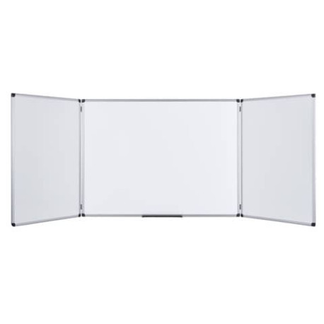 Lavagne cancellabili Bi-office Maya Trio pieghevole magnetica bianca smaltata 90x60 cm. bianco - TR0