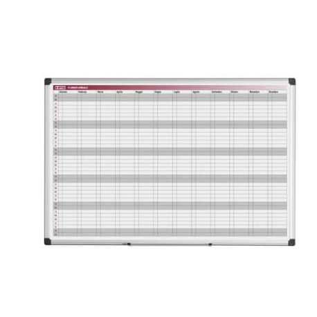 Planning magnetico annuale Bi-office 90x60 cm bianco GA03268170