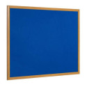 Bacheche Bi-office Earth feltro blu 120x90 cm. - cornice executive in legno blu - FB1443239