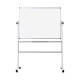 Lavagna cancellabile Q-Connect girevole non magnetica 120x90 cm bianco QR0201