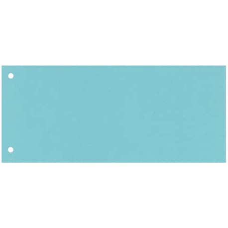 Separatore per archivio con due fori Q-Connect 24x10,5 cm 190 g/m² blu conf. da 100 - KF00512